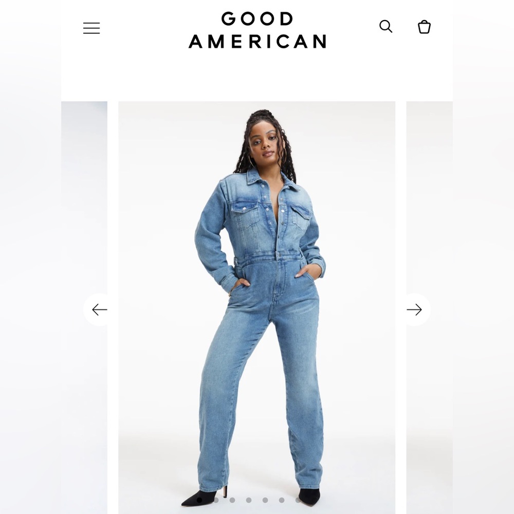 Good American Denim Jumpsuit